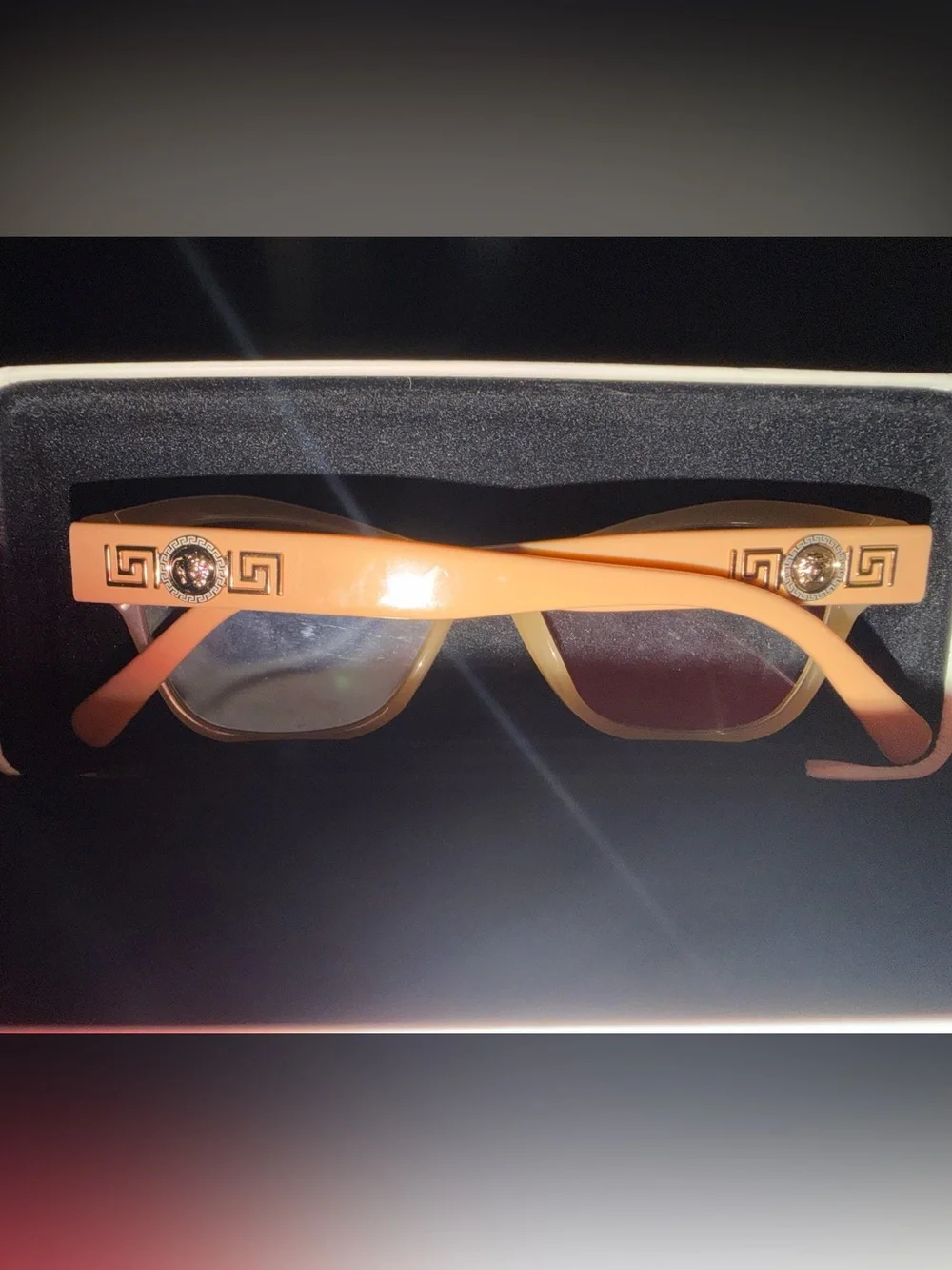 NEW Versace VE3180 Opal Beige Cat-Eye Eyeglasses + Original Case